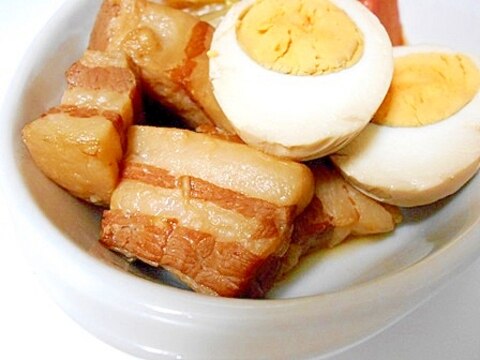 豚バラブロックで 角煮♪ ついでに味玉も❤